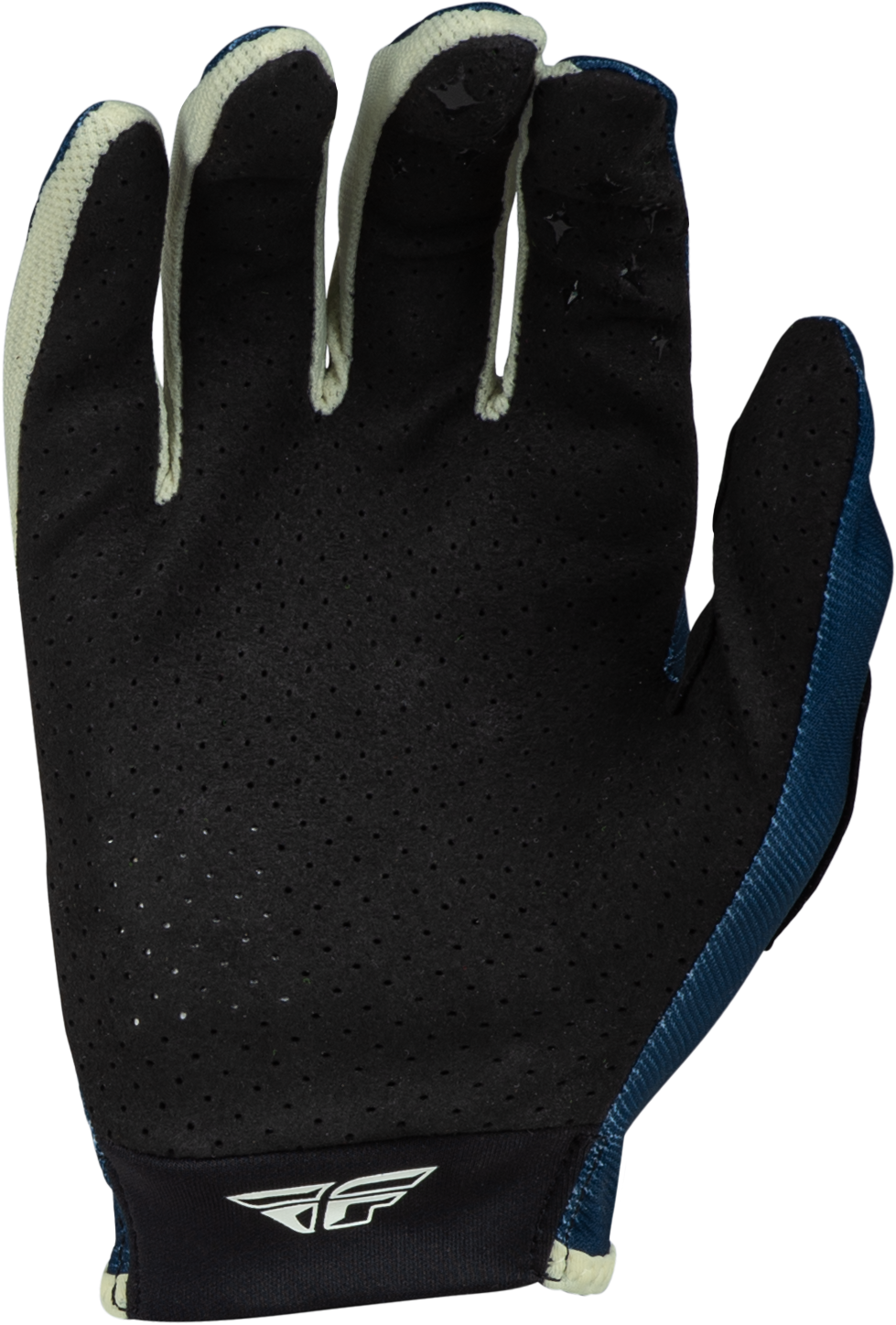 Fly Racing Women's Lite Gloves Navy/Ivory Medium - Lightweight Race Gloves with Touch Screen Compatibility