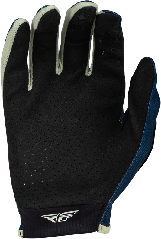 Fly Racing Women's Lite Gloves Navy/Ivory Medium - Lightweight Race Gloves with Touch Screen Compatibility