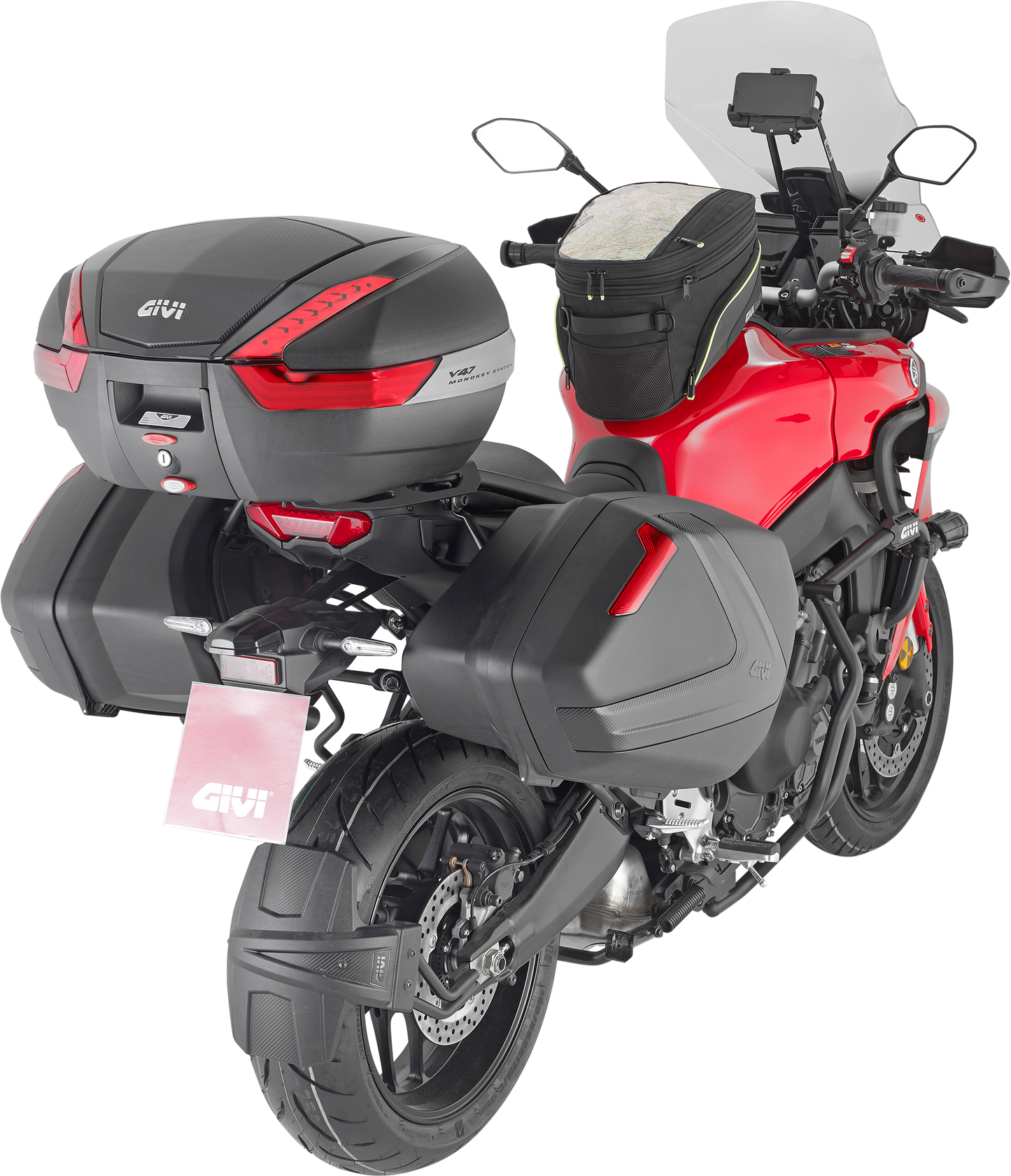GIVI Monokey Cam-Side System for Yamaha Tracer 900 GT - Heavy-Duty Aluminum Sidecases
