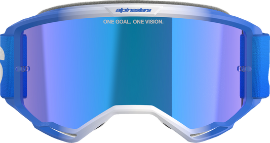 Alpinestars GOGGLES Vision 5 Blaze Blue Mirror Lens - Model 5102125-7271