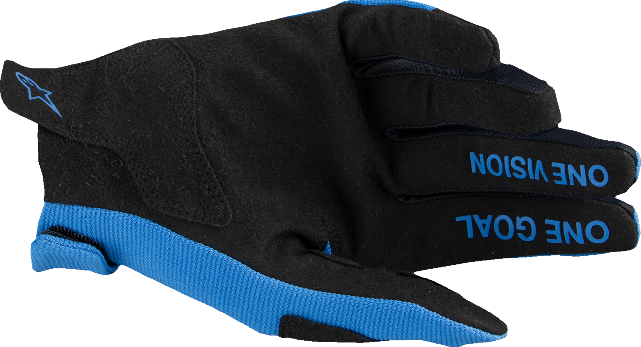 Alpinestars Radar MX Gloves 2XL Blue/Black - Durable Motorcycle Gloves with Touchscreen Compatibility