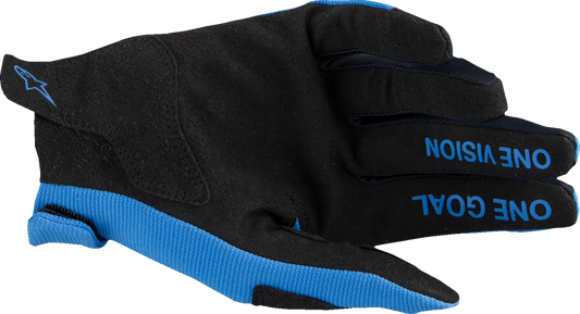 Alpinestars Radar MX Gloves 2XL Blue/Black - Durable Motorcycle Gloves with Touchscreen Compatibility