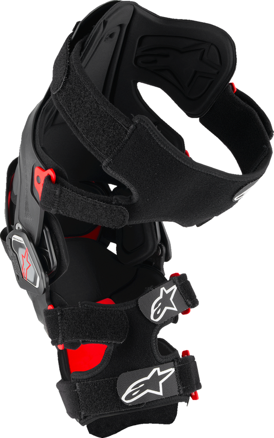 Alpinestars RK-7 Plasma Knee Brace Small Black/Red - High-Performance Off-Road Support