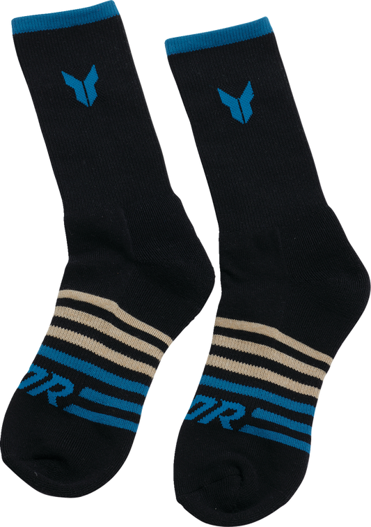 THOR Crew Socks Black Large/XL 3 Pack - Part Number 3431-0857
