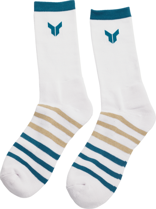 THOR Crew Socks - White, Small/Medium - 3 Pack (Part Number 3431-0854)
