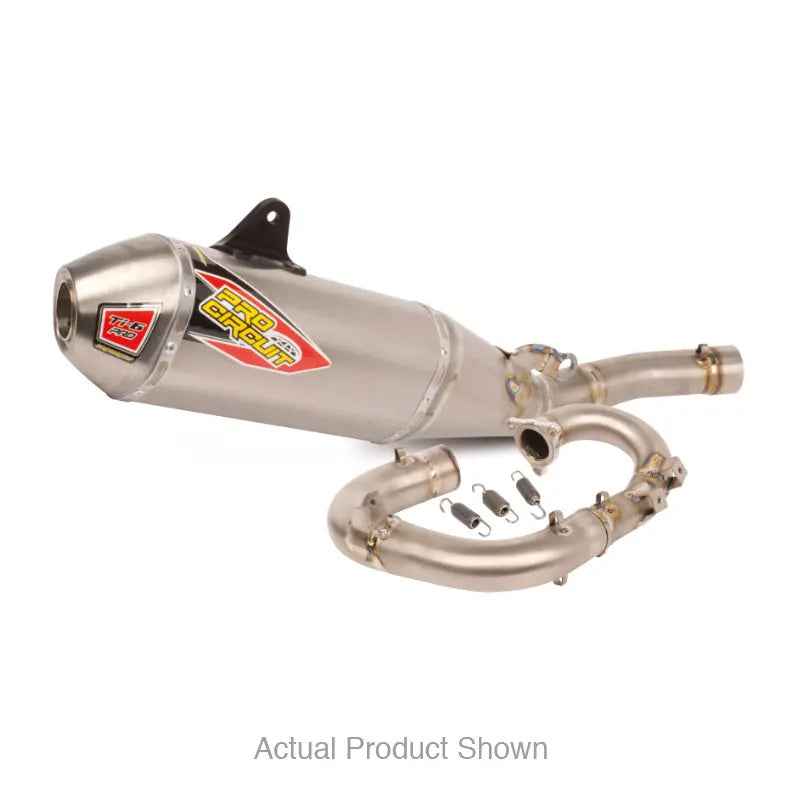 Pro Circuit Ti-6 BC Titanium Exhaust System with Titanium End Cap for Race Performance