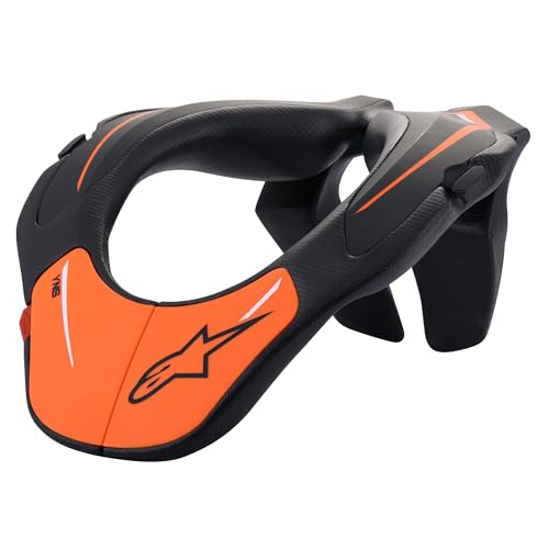 Alpinestars 6540118-14-OS: Youth Neck Support Black/Orange