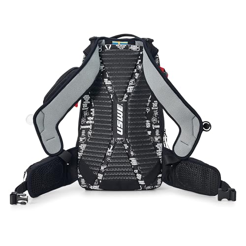 USWE Core Backpack, a High End Daypack for Enduro, Dirtbike, Moto, Black (16L USWE Red)