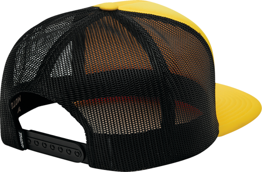 THOR Shadow Hat - Yellow 2501-4298 Five Panel Trucker Cap with Stamped Icon