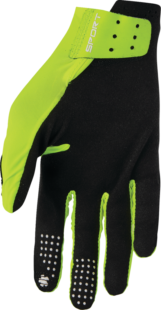 THOR Sportmode Riot Gloves - Acid Large (Part Number 3330-8027)