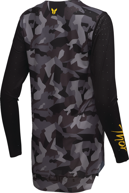 THOR Women’s Sportmode Shadow Jersey – Black, Medium (Part #2911-0327)