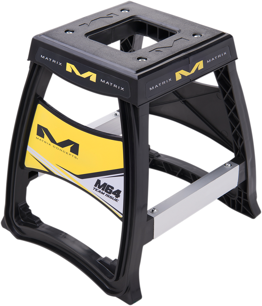 MATRIX CONCEPTS, LLC Elite Bike Stand - Yellow/Black M64 104 with Anti-Flex Support Tubes and Wide Feet Design