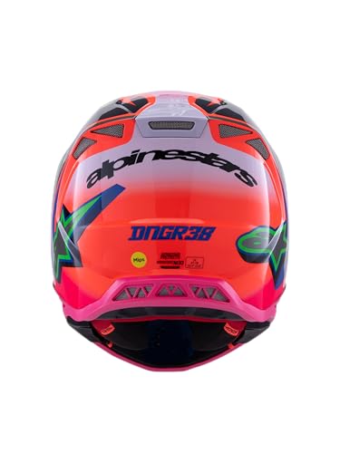 Alpinestars - S-M10 Deegan Helmet Orng Flo/Prpl/Pnk Fluo 2X (8300425-433-XXL)