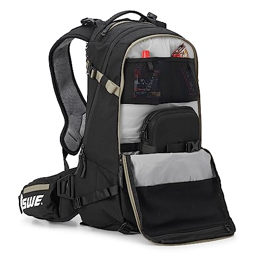 USWE Core Backpack, a High End Daypack for Enduro, Dirtbike, Moto, Black (16L Mud Green)