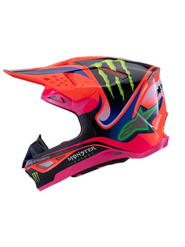 Alpinestars - S-M10 Deegan Helmet Orng Flo/Prpl/Pnk Fluo 2X (8300425-433-XXL)