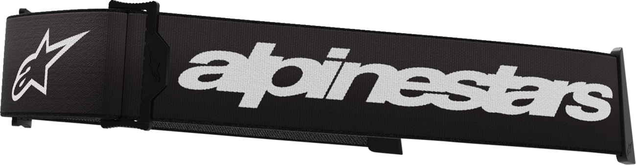Alpinestars Goggles Supertech Goggle Strap - Black/White (Part #9400125-12)