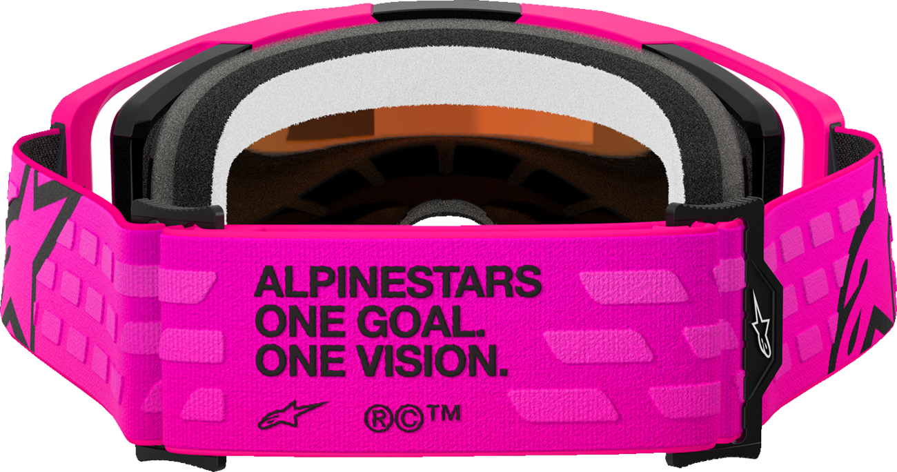 Alpinestars GOGGLES Vision 8 Goggle - Pink with Red Mirror Lens, Part 5101625-3083