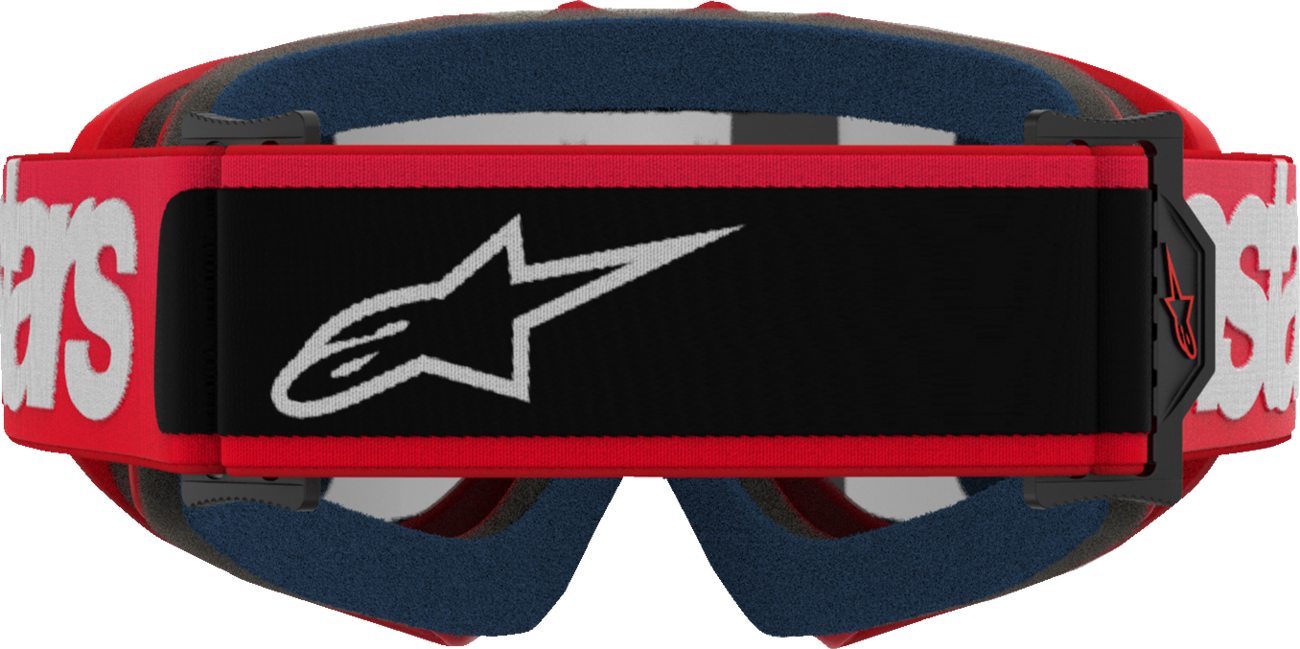 Alpinestars Youth Vision Goggle Blaze Red with Silver Mirror Lens, Part 5140425-3094