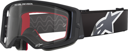 Alpinestars Goggless Supertech Goggle - Black and Gray Frame with Clear Lens (Part 5100125-1507)