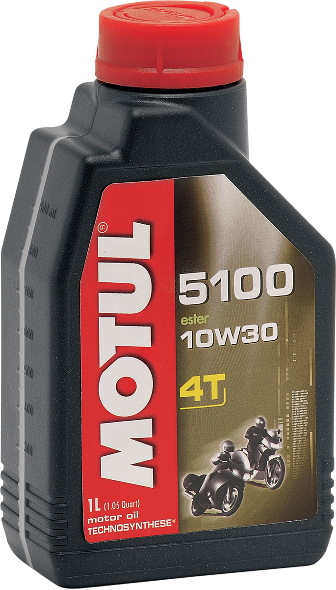 MOTUL 5100 4T Synthetic Blend Oil 10W-30 - 1 Quart – Part Number 104062
