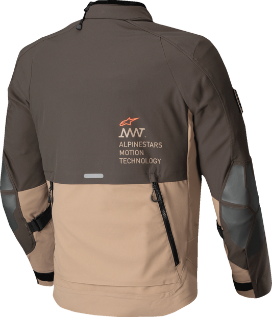 Alpinestars AMT-8 Stretch Drystar® XF Motorcycle Jacket - Dark Brown/Dark Khaki, Small