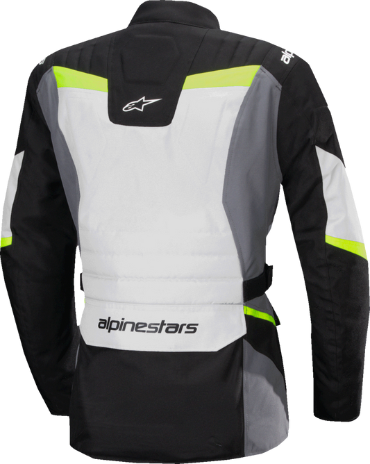 Alpinestars Stella ST-1 Waterproof Motorcycle Jacket - Ice Gray/Black/Yellow Fluo, Size Medium