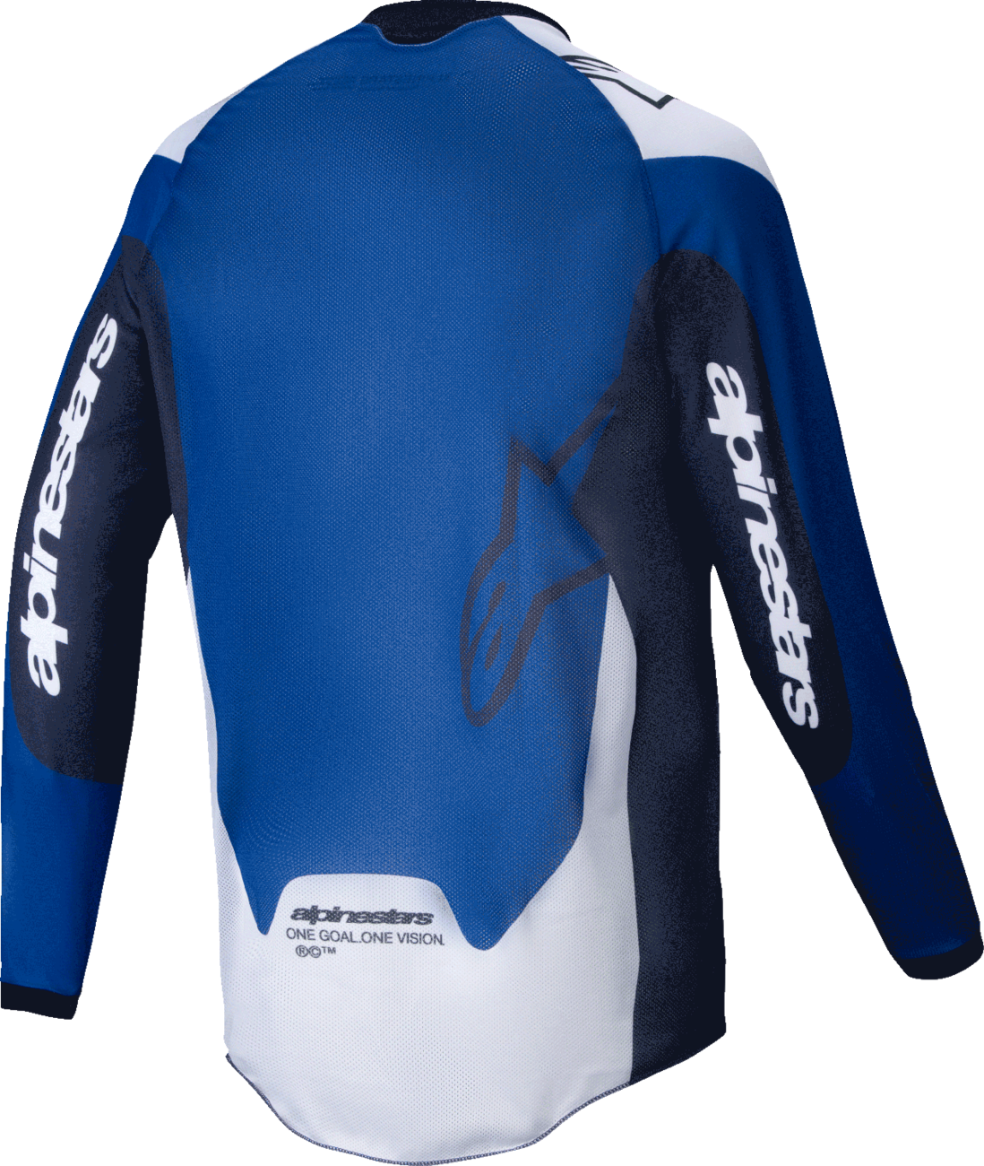Alpinestars Pro-Dura Long-Sleeve Jersey 2XL Navy/Bright Blue/White - Durable Enduro Riding Gear
