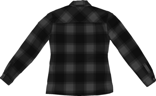 ICON Women's Fallblock CX Flannel Jacket - Black, Part Number 2822-1670