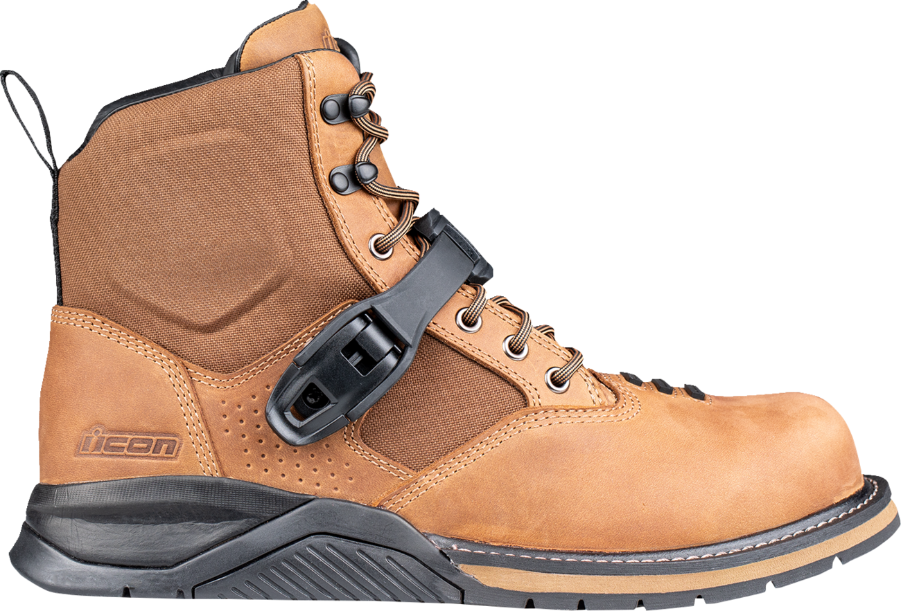 ICON Superduty6 Safety Toe Boots - Brown US 11.5, Part Number 3403-1396