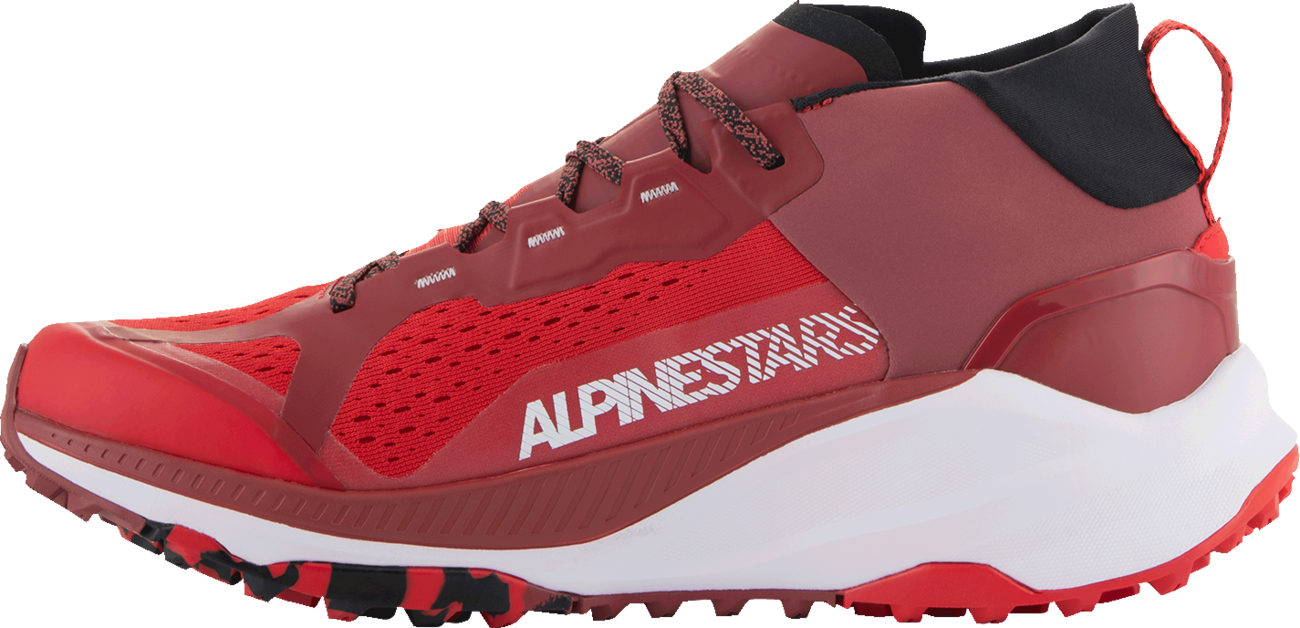 Alpinestars Meta XR v2 Off-Road Running Shoes - Bright Red / Dark Red / White, US 10 / EU 43