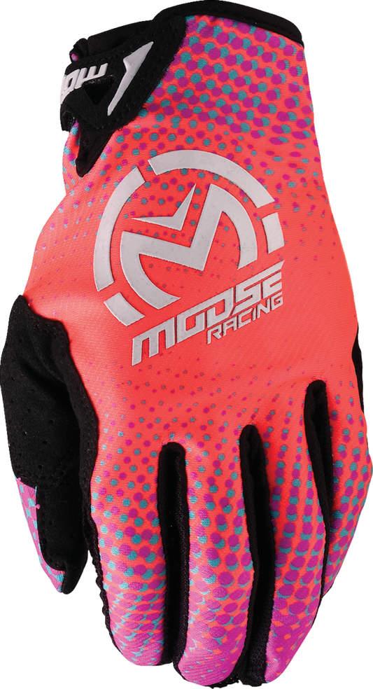 Moose Offroad SX1™ Gloves 3XL Pink, Purple & Teal - Performance Off-Road Handwear