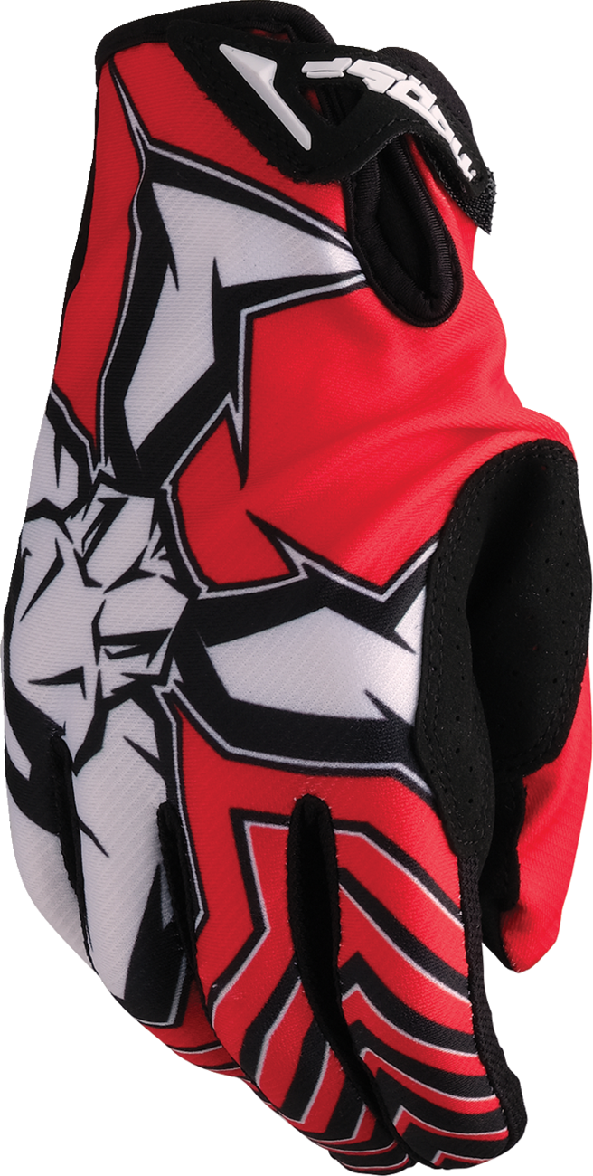 MOOSE OFFROAD Agroid™ Pro Gloves - Red/Black, Large (Part No. 3330-8093)