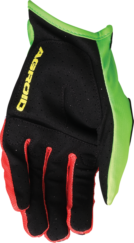 Moose Offroad Agroid™ Pro Gloves 3XL - Green and Red, Model 3330-8114