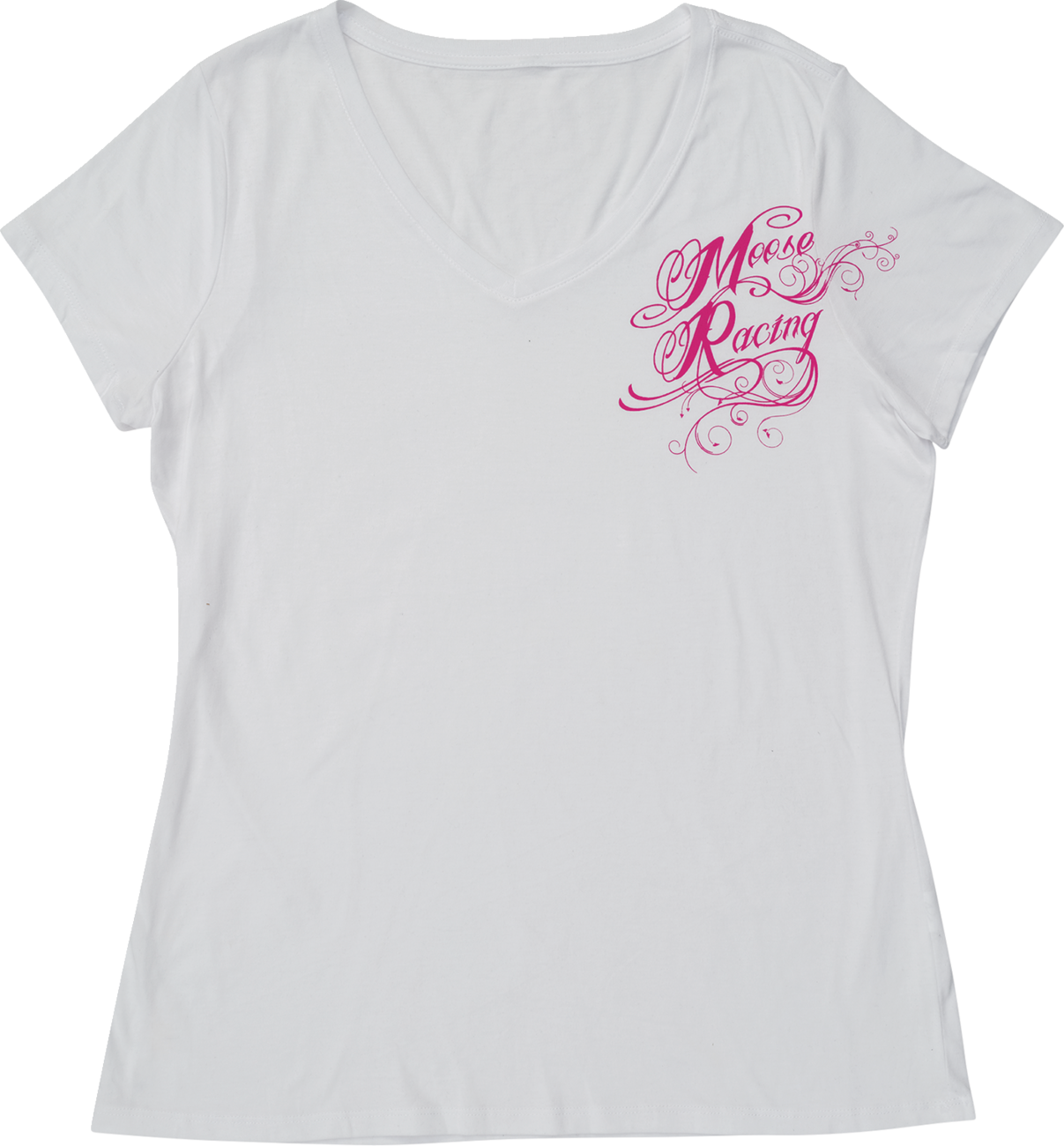Moose Offroad Women's Flourish Script T-Shirt - White - Small, Part Number 3031-4288