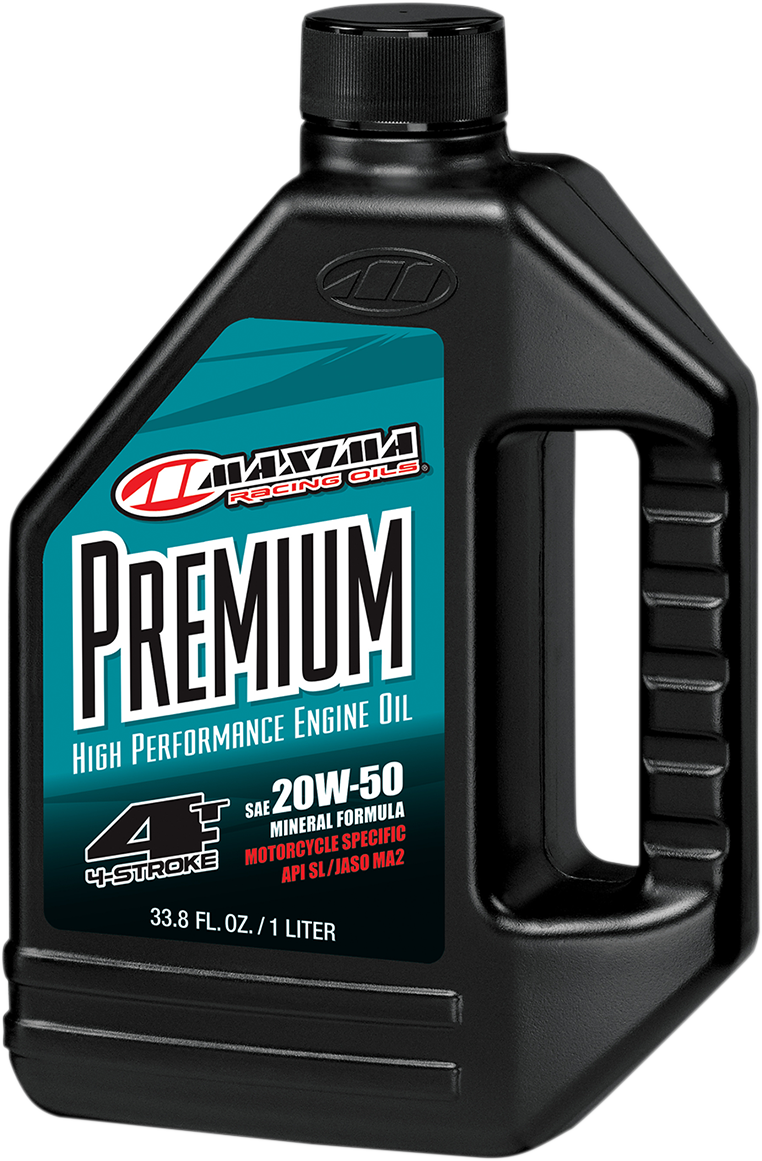 MAXIMA RACING OIL Premium High Performance Mineral 4T Engine Oil 20W-50 - 1 Quart