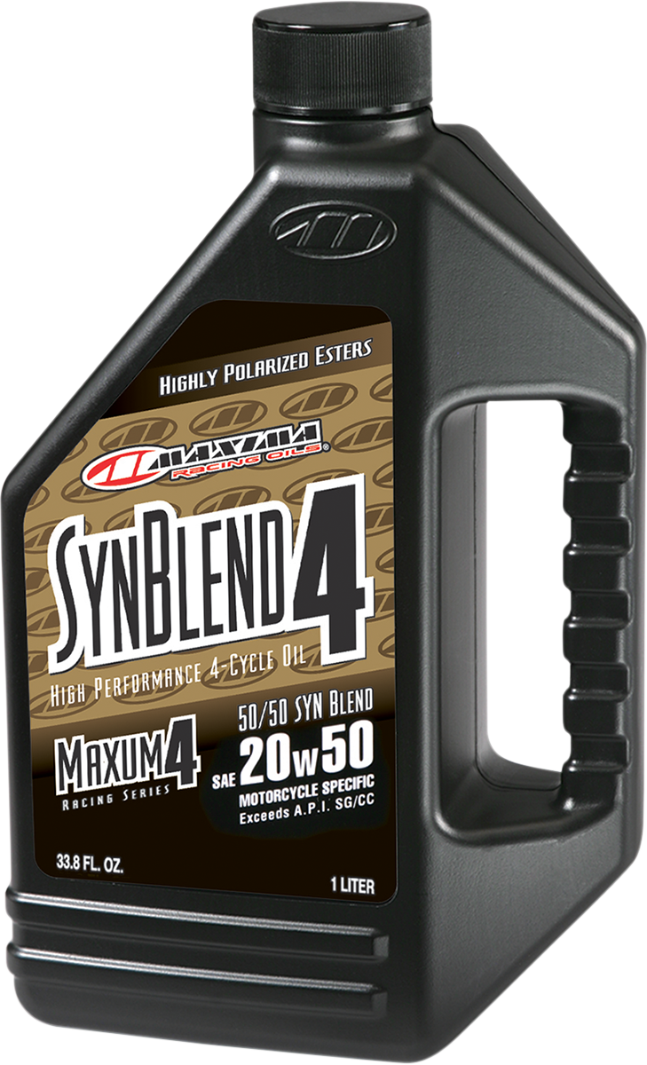 MAXIMA RACING OIL SynBlend Semi-Synthetic 20W50 Engine Oil – 1 Quart, Part Number 35901B