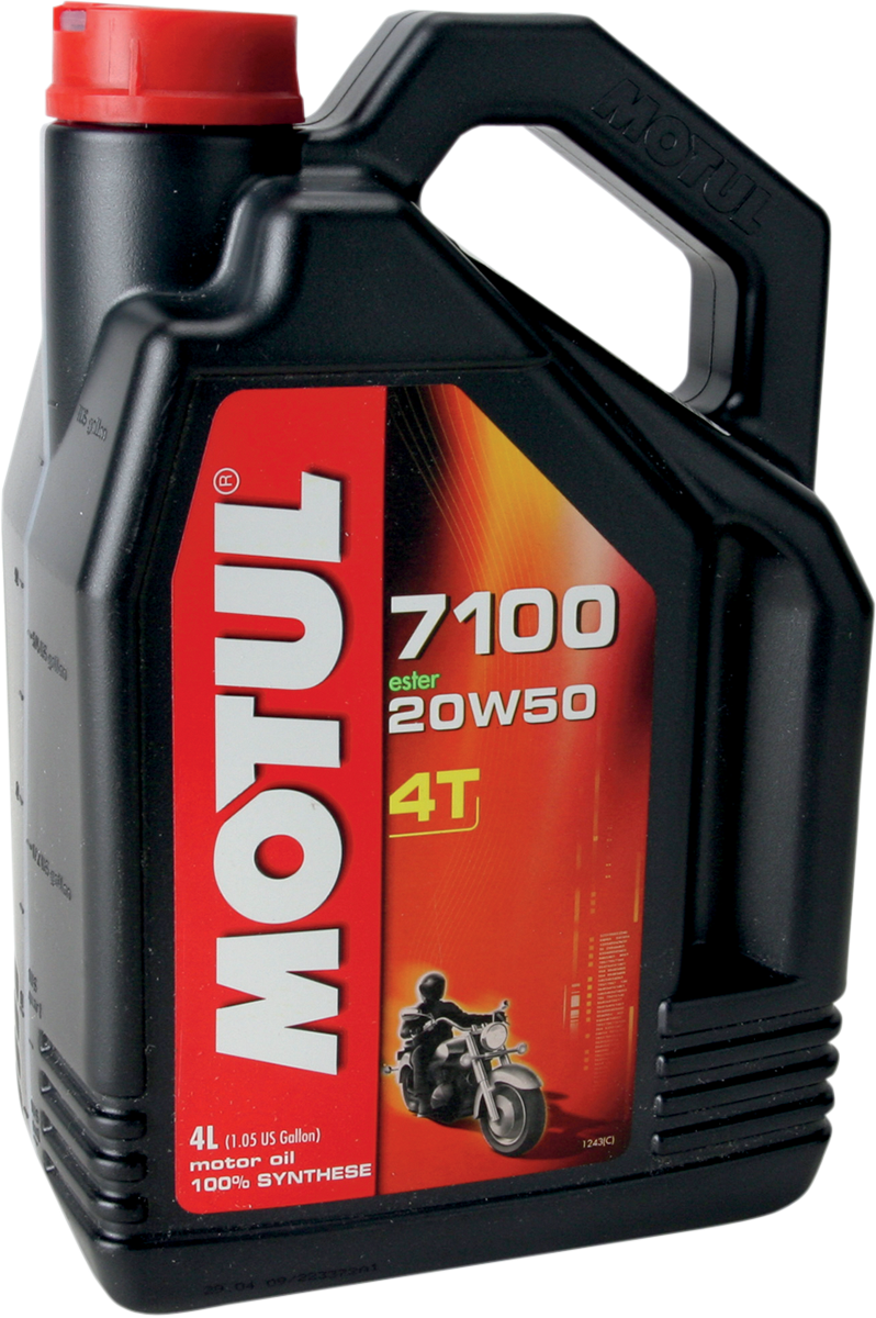 MOTUL 7100 4T Synthetic Oil 20W-50 - 4L | Part Number 104104