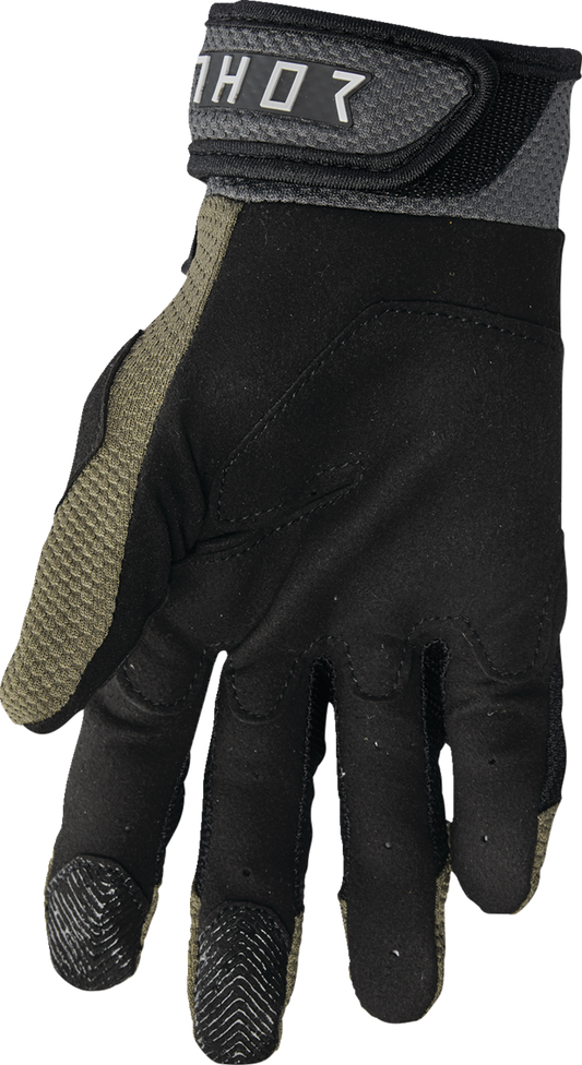 THOR Terrain Gloves - Army/Charcoal, Size 2XL, Part Number 3330-8254