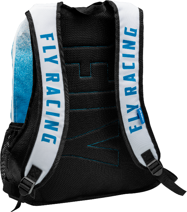 FLY Racing Jump Pack Backpack Blue/White - Versatile Moto Gear Storage