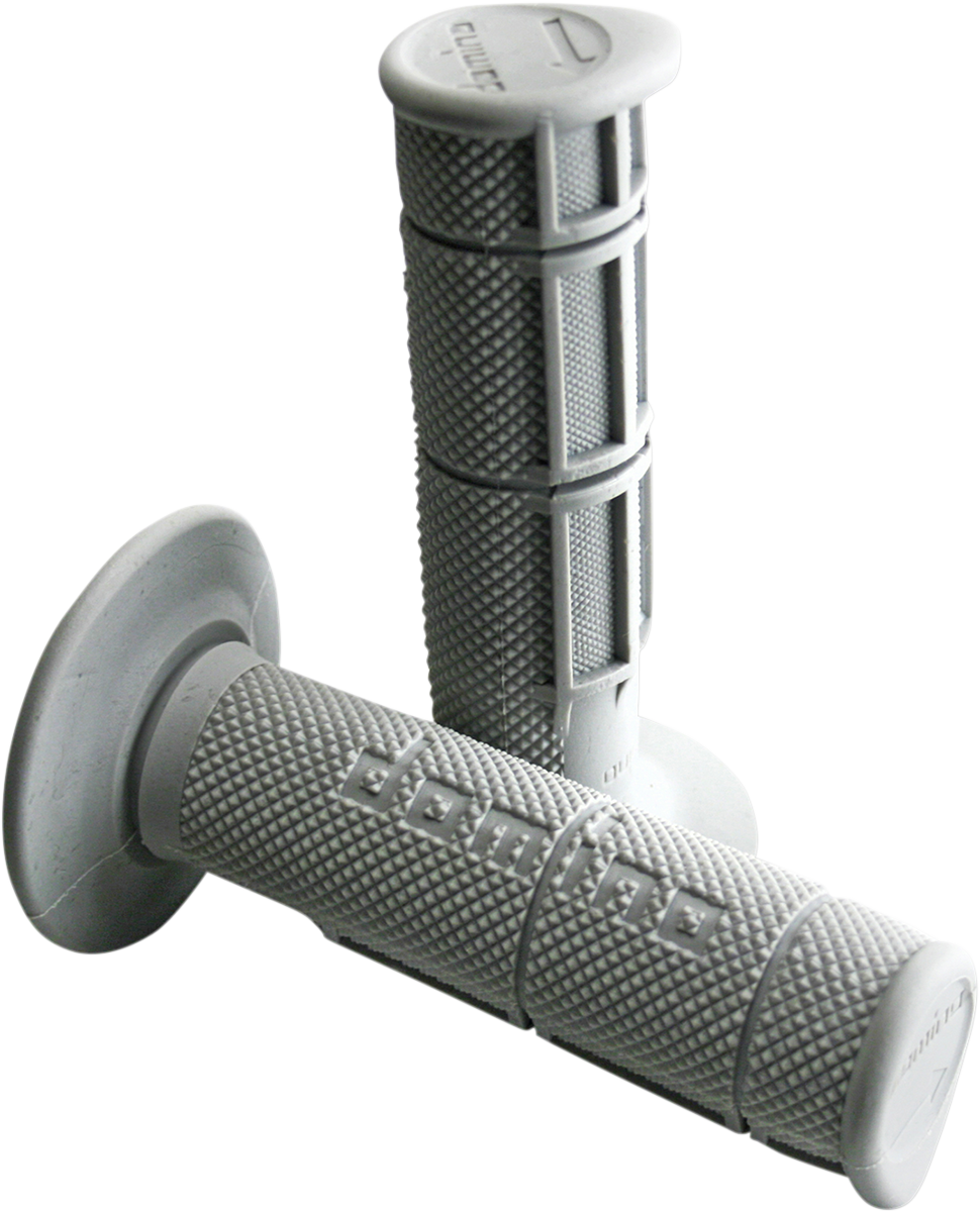 DOMINO Victor Waffle Grips Half Waffle Gray Part 1150.82.52.06 for 7/8" Dirt Bike Handlebars