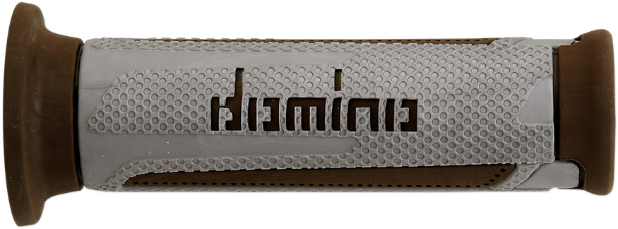 DOMINO Turismo Street Bike Grips - Silver and Brown A35041C6459C7-0