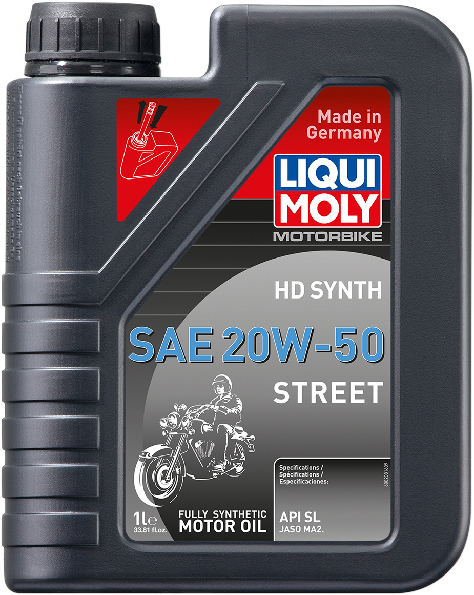 LIQUI MOLY H-D® Synthetic 4T Street Oil 20W-50 - 1 Liter | Part 20100