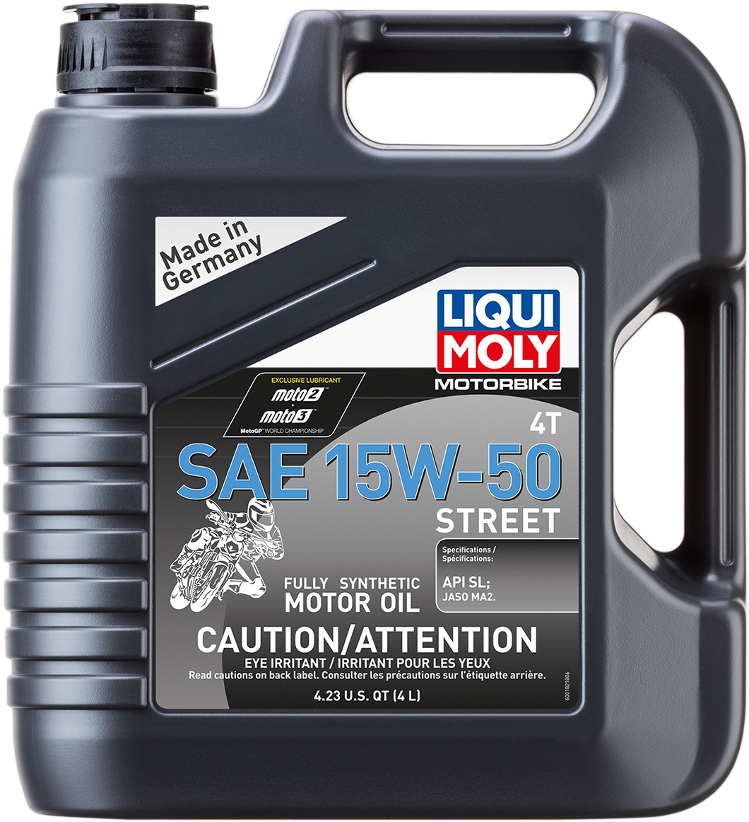 LIQUI MOLY Street 4T Oil 15W-50 - 4 Liter - Part Number 20060