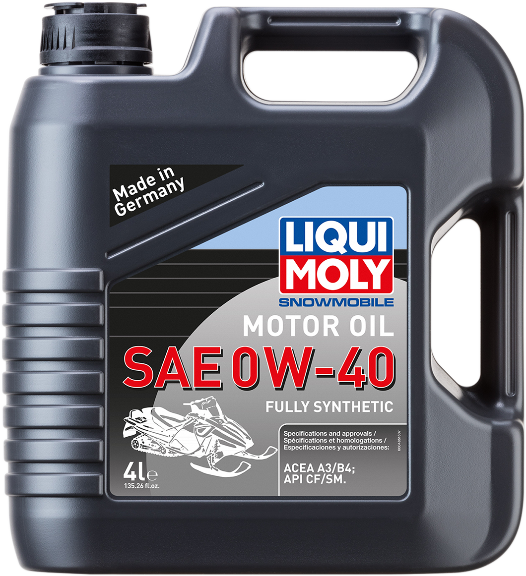 LIQUI MOLY Snowmobile Synthetic Oil 0W-40 - 4 Liter (Part Number 20150)