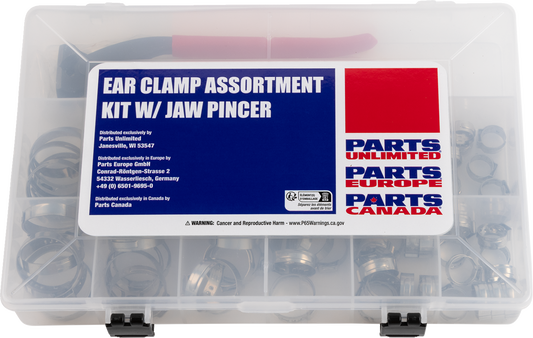 MOOSE OFFROAD Ear Clamp with Jaw Pincer Kit T03-6243K – Stainless Steel Hose Clamps Assortment