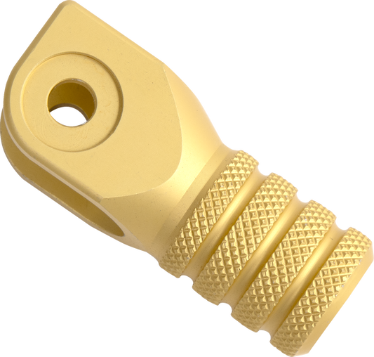 MOOSE OFFROAD Knurled Shift Lever Tip for Hammerhead CNC Levers - Gold (Part #81-0000-02-50)