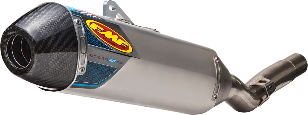 FMF Aluminum Factory 4.1 RCT Slip-On Exhaust with Carbon Endcap for Suzuki RM-Z450