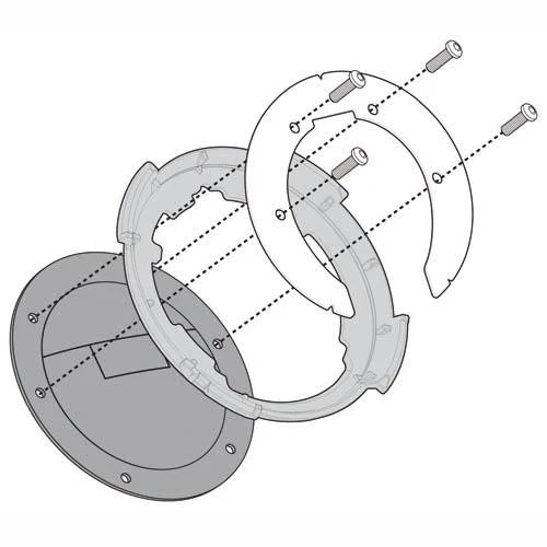 GIVI Tanklock Mount for Honda Models BF53 - Secure and Convenient Tank Bag Attachment