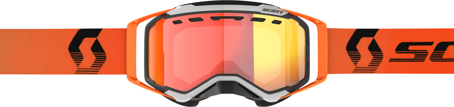 Scott Prospect Snowcross LS Goggle Grey/Orange Red Chrome - Part Number 278603-1294341