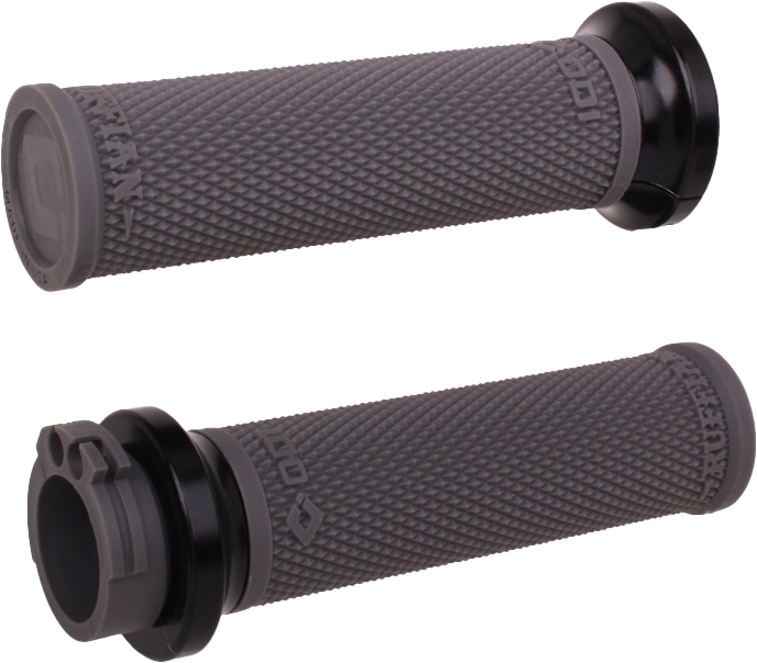 ODI Rufian Grips Cable 1 inch Graphite/Black for V-Twin Performance